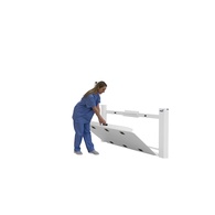 Healthometer 2920-AM ADA-Compliant Antimicrobial Wall-Mounted Fold-Up Wheelchair Scale
