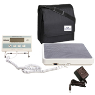Healthometer 349KLX Remote Display Digital Floor Scale with Power Adapter & Case