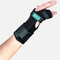 TKO Standard Hely & Weber 3848-RT-Hand/Finger Brace TKO Standard Neoprene/Nylon/UBL Right Hand Black One Size (EA/1)