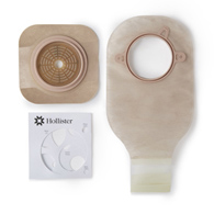 Hollister 19004 Two-Piece Drainable Clear Ileostomy/Colostomy Pouch, 12" Length, 2-3/4"