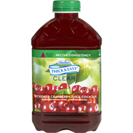 Hormel 15813 Thick & Easy Nectar Consistency Cranberry Thickened Beverage, 46 oz (Case)