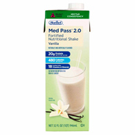 Med Pass 2.0 Hormel 27016 Med Pass 2.0 Vanilla Fortified Nutritional Shake, 32 ounce Carton (Case)
