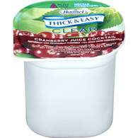 Hormel 39705 Thick & Easy Nectar Consistency Cranberry Juice Cocktail Thickened Beverage, 4 oz