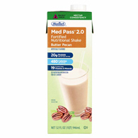 Med Pass 2.0 Hormel 46463 Med Pass 2.0 Butter Pecan Fortified Nutritional Shake, 32 oz Carton (Case)