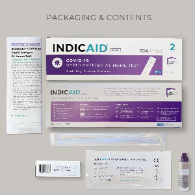 Indicaid P0038 COVID-19 Rapid Antigen Test, 2-Pack OTC