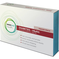Indicaid RIH0124 Diabetes HbA1c Test, At-Home Collection OTC