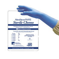 NitriDerm EC Innovative Healthcare 114200 NitriDerm EC Nitrile Extended Cuff Exam Glove, Medium, Blue (BX/50)