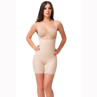 Isavela BE06 Stage 2 Open Buttocks Body Suit & Suspenders-2XL-BGE 