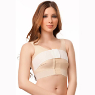 Isavela BR03 Support Bra w/ 2" Elastic Band & Stabilizer Band-XS-BGE 