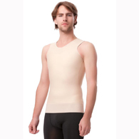 Isavela MG05 Stage 2 Vest Tank with 3" Waist Elastic Band-2XL-Beige
