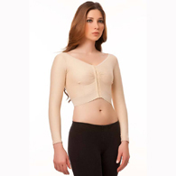 Isavela VS02-LS Underbust Length Vest w/ Long Sleeves-2XL-Black 