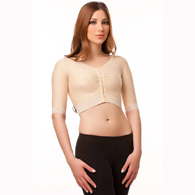 Isavela VS02-SS Underbust Length Vest with Short Sleeves-XL-Black 