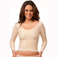 Isavela VS03-LS Waist Length Vest with Long Sleeves-3XL-Black 