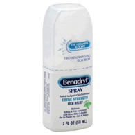 Benadryl 00312547171441 Diphenhydramine/Zinc Acetate Itch-Relief Spray, 2%, 2 oz Bottle (EA/1)
