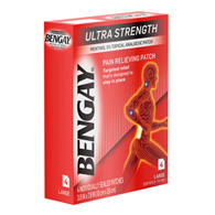 Bengay Ultra Strength Johnson & Johnson Consumer 10074300081493-Bengay Pain Relieving Patch Ultra Strength, Large (CS/36)