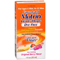 Motrin J & J Sales 30045019801-Motrin Concentrated Infants' Drops, Berry Flavor, Pain Relief