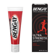Bengay Ultra Strength Johnson & Johnson Consumer 510819400-Bengay Ultra Strength Topical Analgesic Cream, 4 oz (CS/36)