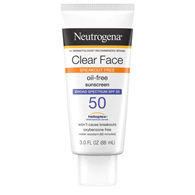 Neutrogena Clear Face J & J Sales 69968066203-Neutrogena Clear Face Oil Free Sunscreen, 3 oz, Sunscreens (EA/1)