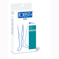 Jobst 114214 Relief CT Thigh High Socks w/ Band-20-30 mmHg-Blk-LGE