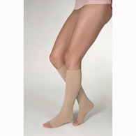 Jobst 115335 Opaque Knee High Open Toe Socks-15-20 mmHg-Black-Small