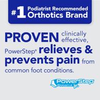 PowerStep 5040-03KF Pinnacle Junior 3/4 Length Children's Insole - Size KF