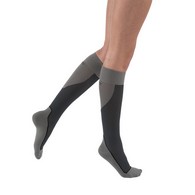Jobst 7528911 Knee High CT Sport Socks-15-20 mmHg-Black/Gray-Med