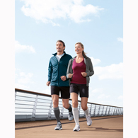 Jobst 7528911 Knee High CT Sport Socks-15-20 mmHg-Black/Gray-Med