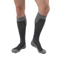 Jobst 7528911 Knee High CT Sport Socks-15-20 mmHg-Black/Gray-Med