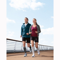 Jobst 7528912 Knee High CT Sport Socks-15-20 mmHg-Black/Gray-Large