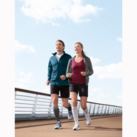 Jobst 7529003 Knee High CT Sport Socks-20-30 mmHg-White/Gray-XL