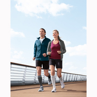 Jobst 7529012 Knee High CT Sport Socks-20-30 mmHg-Black/Gray-Large