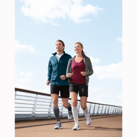 Jobst 7529013 Knee High CT Sport Socks-20-30 mmHg-Black/Gray-XL