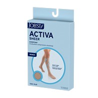 Jobst Activa Sheer Compression Stockings - Knee High - 3 Compression Levels