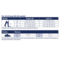 Jobst Activa soSoft Compression Stockings - Knee High - Ribbed Pattern - 3 Compression Levels