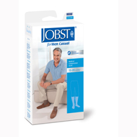 Jobst For Men Casual Knee High Closed Toe Socks-15-20 mmHg-Tall