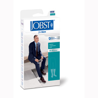 Jobst For Men Knee High Open Toe Socks-20-30 mmHg-Black-Small
