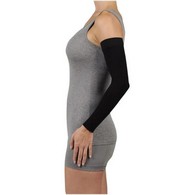 Juzo 2000CGRSB 15-20 mmHg Soft Armsleeve w/ Silicone-Regular-Black-IV