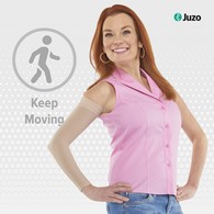 Juzo 2000MXCGRSB 15-20 mmHg Soft Armsleeve w/ Silicone-Max-Beige-VI