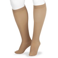 Juzo 2001 Short Knee High Stocking w/ Silicone Border-Size II-Beige
