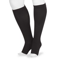 Juzo 2001 OT Petite Knee High Stocking-Silicone Border-Size III-BLK