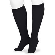 Juzo 2002 Short Knee High Stocking w/ Silicone Border-Size II-Black