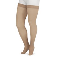 Juzo 2002 Short Thigh High Stocking w/ Silicone Border-Size V-Beige