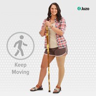 Juzo 2002 Thigh High Stocking w/ Open Toe & Silicone Border-Size I-BGE