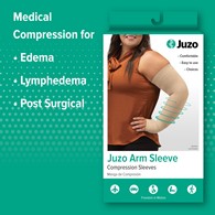 Juzo 2002CGLSB 30-40 mmHg Soft Armsleeve w/ Silicone-Long-Beige-VI