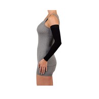 Juzo 2002CGRSB 30-40 mmHg Soft Armsleeve w/ Silicone-Regular-Black-VI