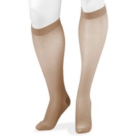 Juzo 2100 15-20 mmHg Sheer Short Knee High Stockings-Size I-Beige