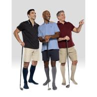 Juzo 2661ADT10-S Power Cotton Compression Socks for Men, 20-30 mmHg, Small Tall Length, Black