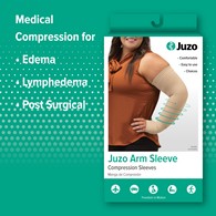 Juzo 3511CGRSB 20-30 mmHg Dynamic Armsleeve w/ Silicone-Beige-V