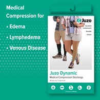 Juzo 3512AGFFSBSH Dynamic Thigh High-Silicone-Full Foot-Short-II-BLK