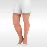 Juzo 3512AGSB 30-40 mmHg Dynamic Thigh High w/ Silicone-Open Toe-I-BGE